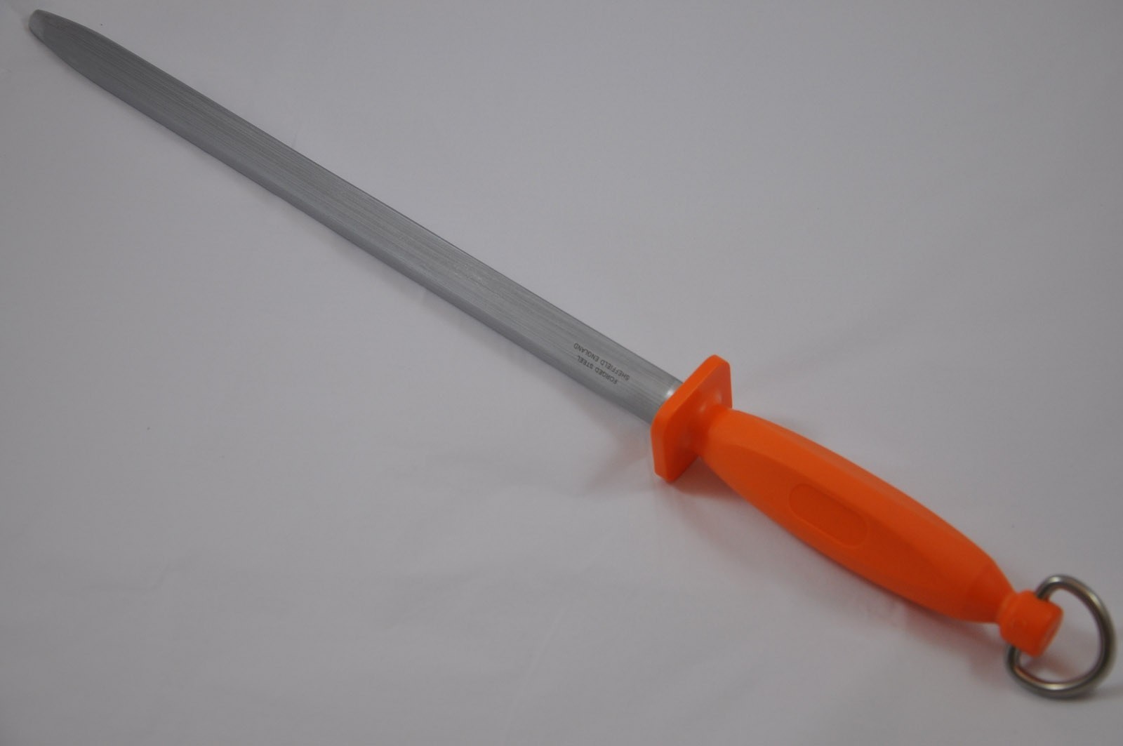 Fischer Knife Sharpener with Orange Handle and Round Polished 12 Blad