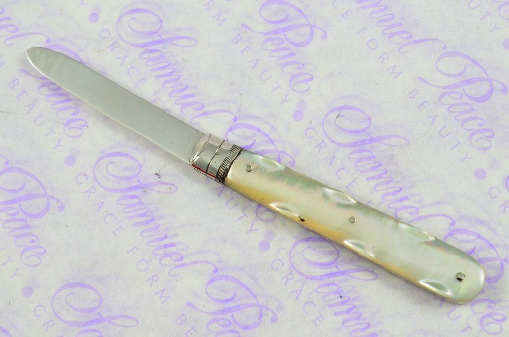 Pristine Silver Bladed Mother Of Pearl Fully Restored Birmingham Made ...