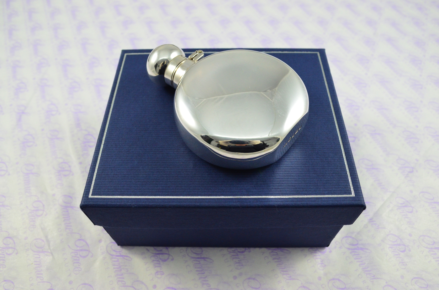 Sterling Silver Round Hip Flask 2oz Bayonet Top Hallmarked 2022 – The ...